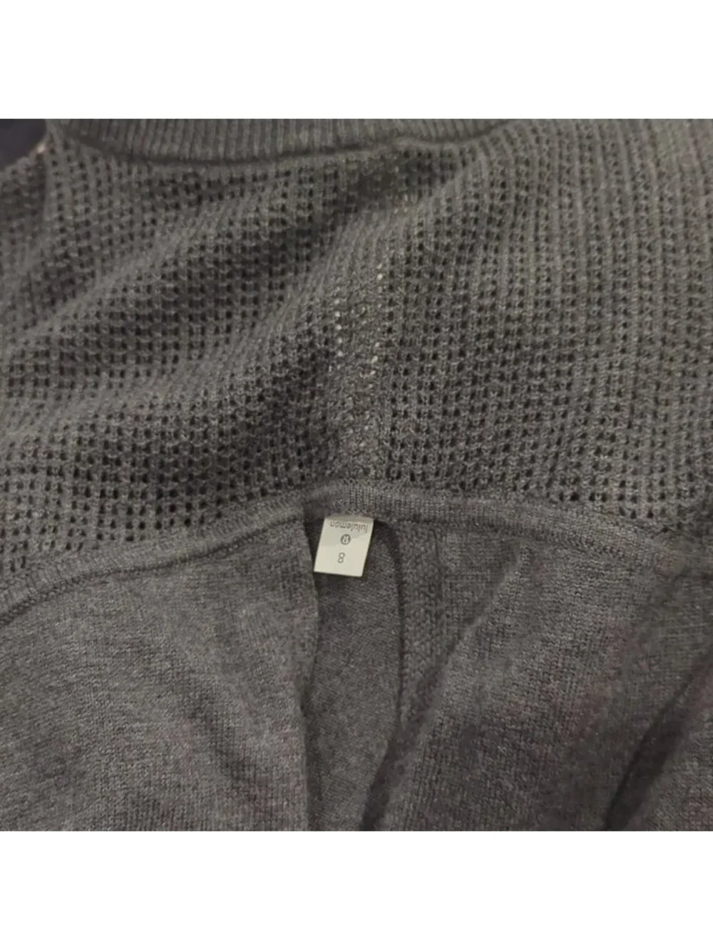 Lululemon Back to Balance Long Sleeve Sweater Heathered Graphite Grey